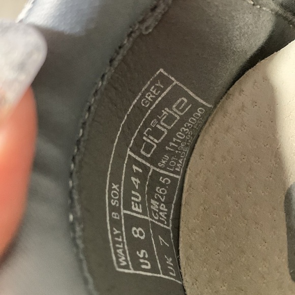 HEY DUDE WALLY B SOX Gray Slip On Loafers size‎ 8 main image 6
